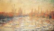 Claude Monet Ice Thawing on the Seine painting